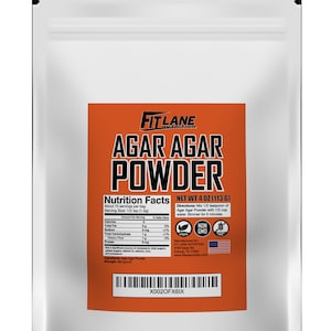 Agar Agar Powder. Vegan (Vegetarian) Gelatin. Non GMO, Gluten Free and Nutrient Rich. 4 oz Bag, Unflavored.