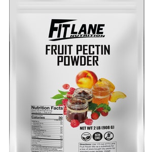 Fruit Pectin Powder for Jams and Jellies. Natural, Vegan and NON-GMO. Premium Bulk Powder. 2 lb (32 oz) Value Size Bag.