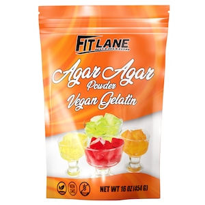 Agar Agar Powder. Vegan (Vegetarian) Gelatin. Non GMO, Gluten Free and Nutrient Rich. 16 oz Bag, Unflavored.