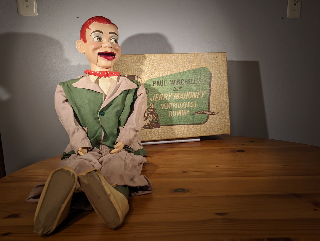1950's Jerry Mahoney Ventriloquist Dummy Based on Paul Winchell's Early