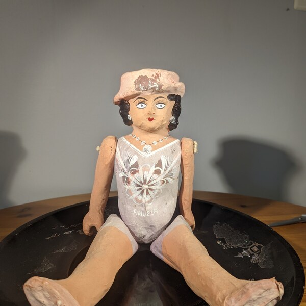 Paper Mache Doll Etsy