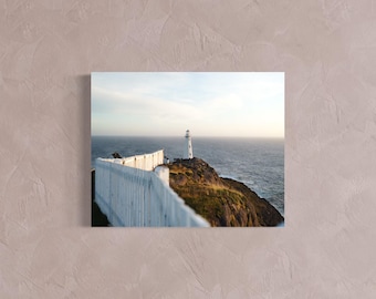 Leuchtturm Küstendruck: Neufundland Sonnenaufgang Strand Dekor