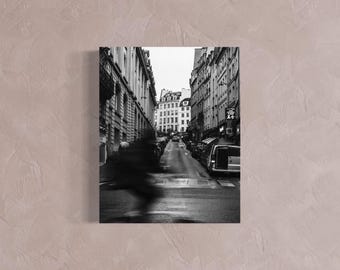 Paris Street Photography Print: Black and White Fine Art Decor