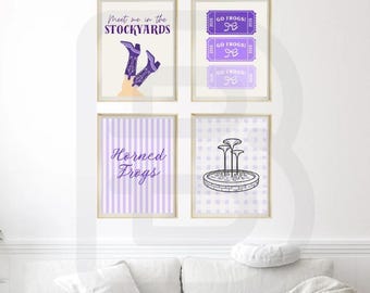 TCU Horned Frogs Wall Art: College Decor PNG Prints (Digital Download)