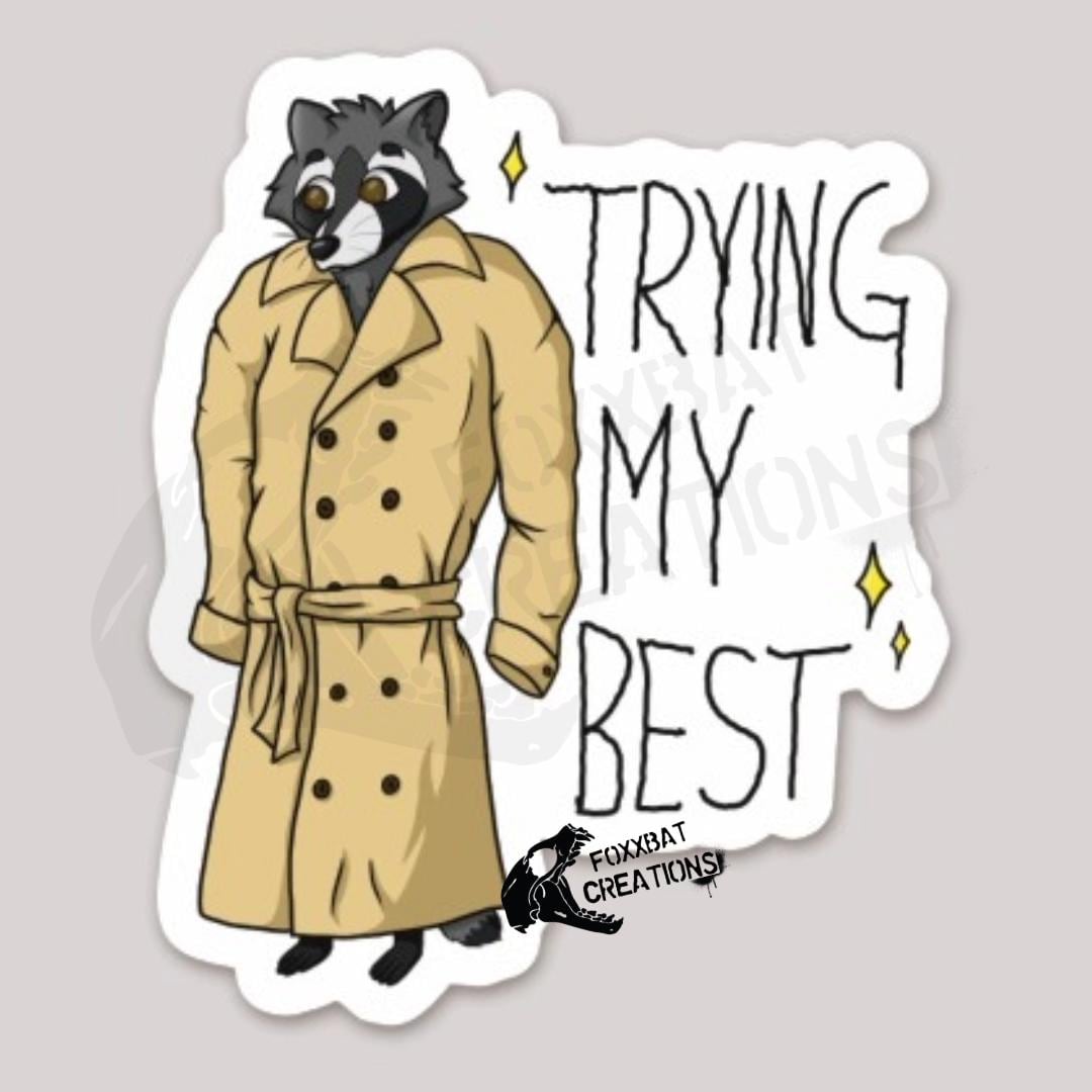Raccoon in Trench Coat