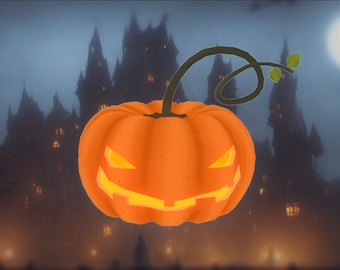Pumpkin Jack o'Lantern Vtuber - Premade 3d avatar for VSeeFace
