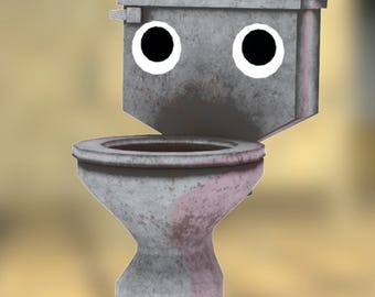 Toilet Vtuber Model - Ready to use with VSeeFace - VRM file