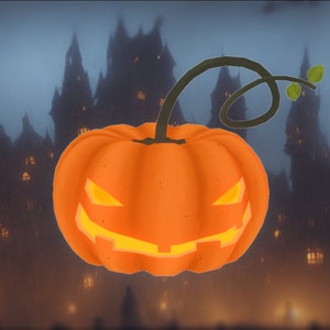 Pumpkin Jack o&#39;Lantern Vtuber - Premade 3d avatar for VSeeFace