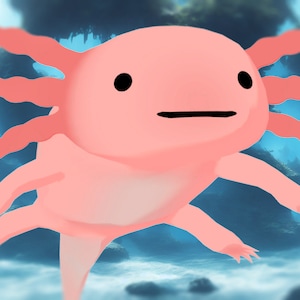 Axolotl Vtuber Avatar Premade 3D Model VRM