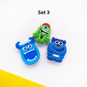 Monsters University Croc Charms Set: Cool Cartoon Charms for Your Crocs Fun and Stylish Accessories Croc Jibbitz set. Set 3