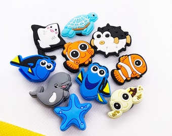 Nemo-Inspired Croc Charms: Dive into Fun Footwear Accessories for Kids and Adults | Nemo Charms | Underwater Adventure | Cute Fish Jibbitz