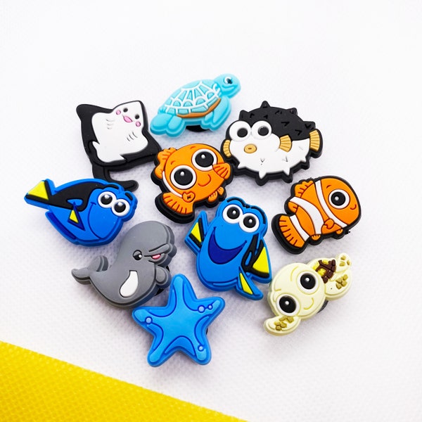 Nemo-Inspired Croc Charms: Dive into Fun Footwear Accessories for Kids and Adults | Nemo Charms | Underwater Adventure | Cute Fish Jibbitz