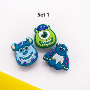 Monsters University Croc Charms Set: Cool Cartoon Charms for Your Crocs Fun and Stylish Accessories Croc Jibbitz set. Set 1