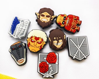 Attack of Titan croc charms | Cool croc charms | Charms crocs | Accessories | Croc charms set | croc jibbitz pack