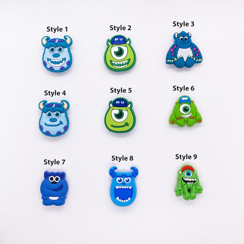 Monsters University Croc Charms Set: Cool Cartoon Charms for Your Crocs Fun and Stylish Accessories Croc Jibbitz set. image 2