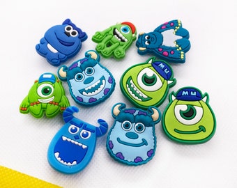 Monsters University Croc Charms Set: Cool Cartoon Charms for Your Crocs - Fun and Stylish Accessories! Croc Jibbitz set.