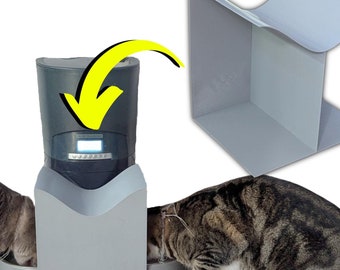 Separador divisor para comedero doble de gatos