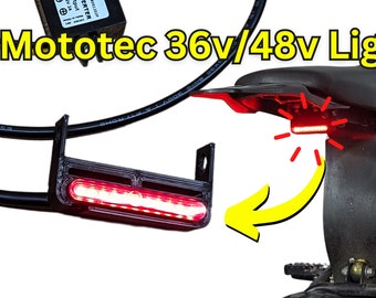 Kit de luz de freno LED Mototec/Funbikes/MXR/Venom de 36 V/48 V V2