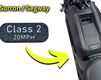 Insignia de reemplazo para bicicleta eléctrica Surron (clase 2)