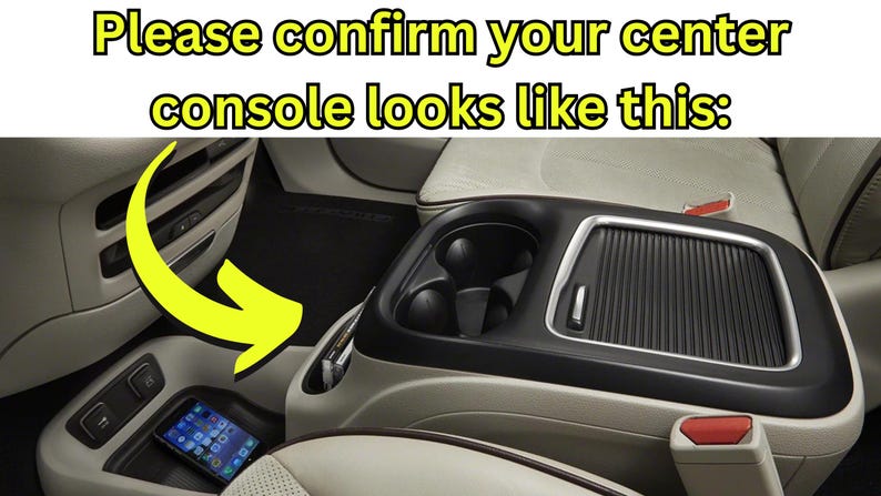 2017-2025 Chrysler Pacifica Center Console Sliding Cover image 2