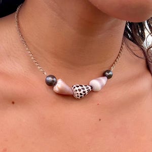 Assorted Cone Shells with Black Pearls