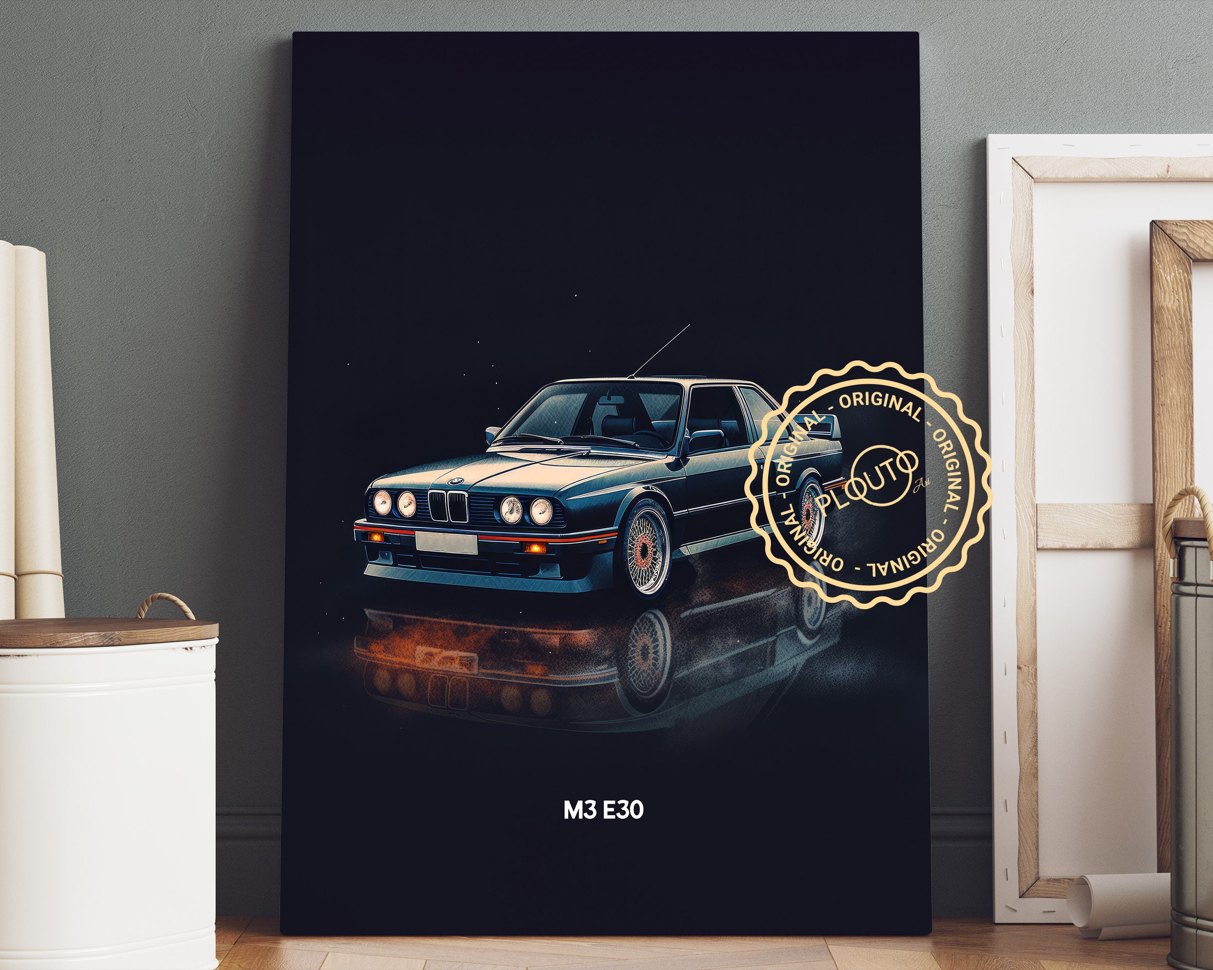 BMW M3 E30 Poster Canvas BMW M3 E30 Canvas Wall Art Bmw Etsy