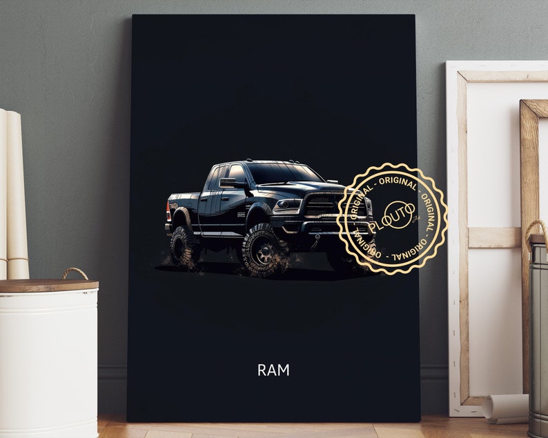 Dodge Ram Poster Canvas Dodge Ram Canvas Wall Art Dodge - Etsy