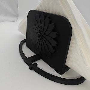 Flower Crest Marigold Napkin Holder – Modern Lore-Inspired Table Decor |