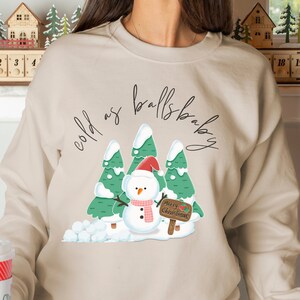 Snowman balls sweater store