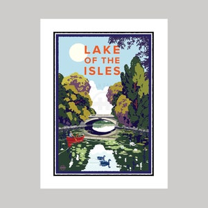 Lake of the Isles Channel || Minnesota Landmark Original Giclée Art Print