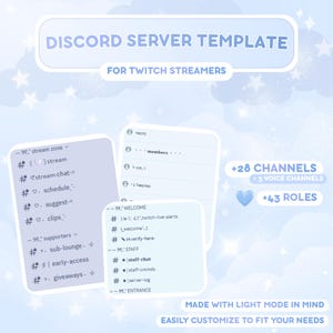Twitchストリーマー向けDiscordサーバーテンプレート | Pastelコミュニティ