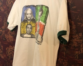 【oan】NEVER Ringer Half-Sleeve T-Shirt Vintage 90s No Doubt Ringer T Shirt - Etsy