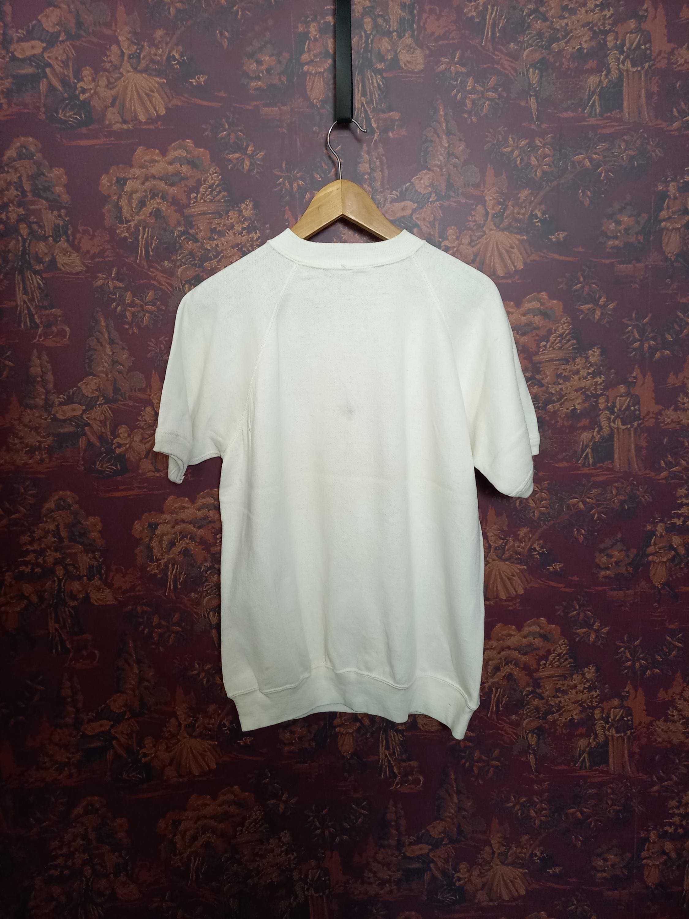 トップス 60's PENNEY'S vintage sweat Vintage 1960s Blank Short Sleeve Penney's Sweatshirt White