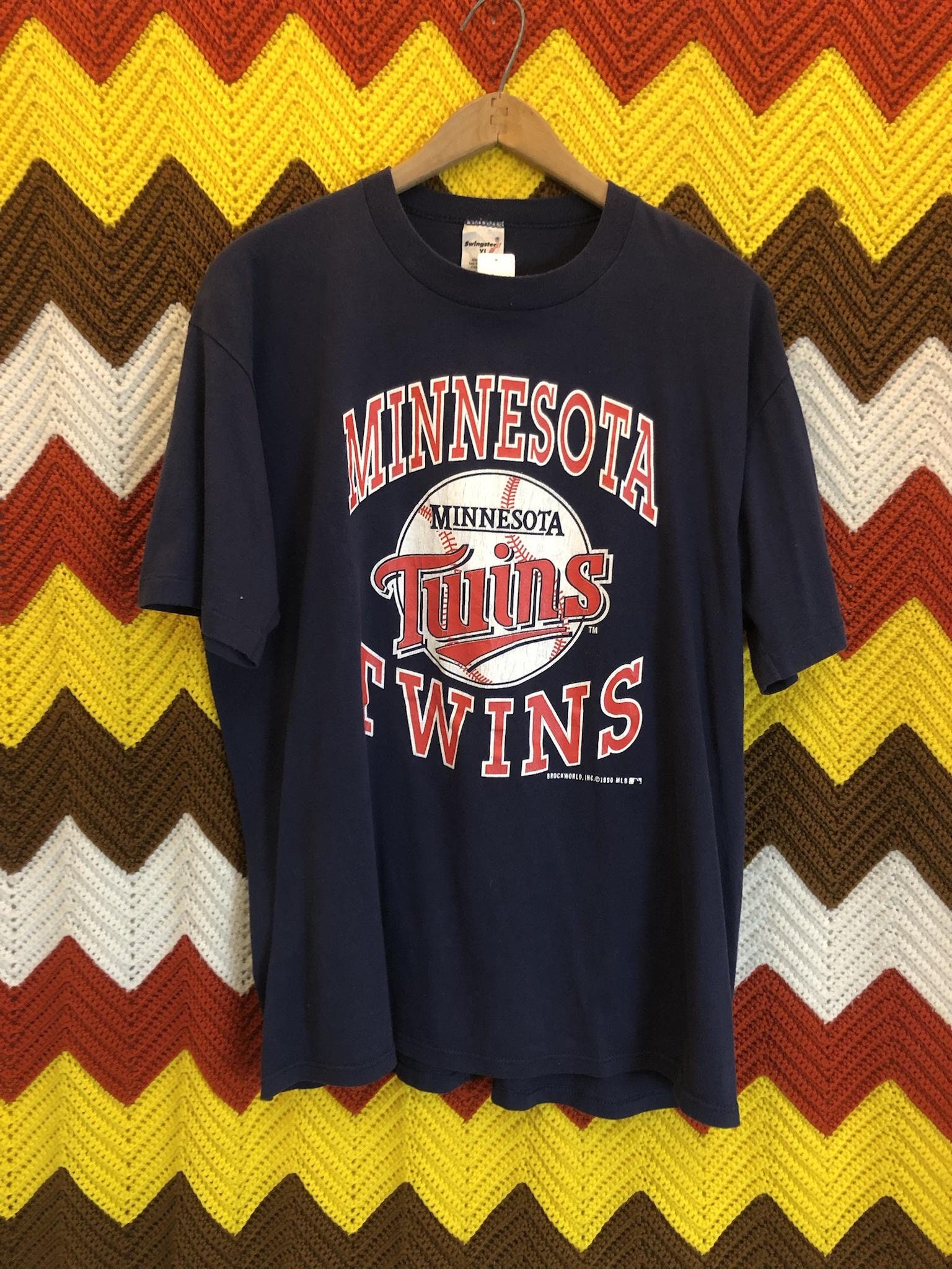 Vintage Y2K Minnesota Twins MLB Baseball Jersey Shirt Size XL 