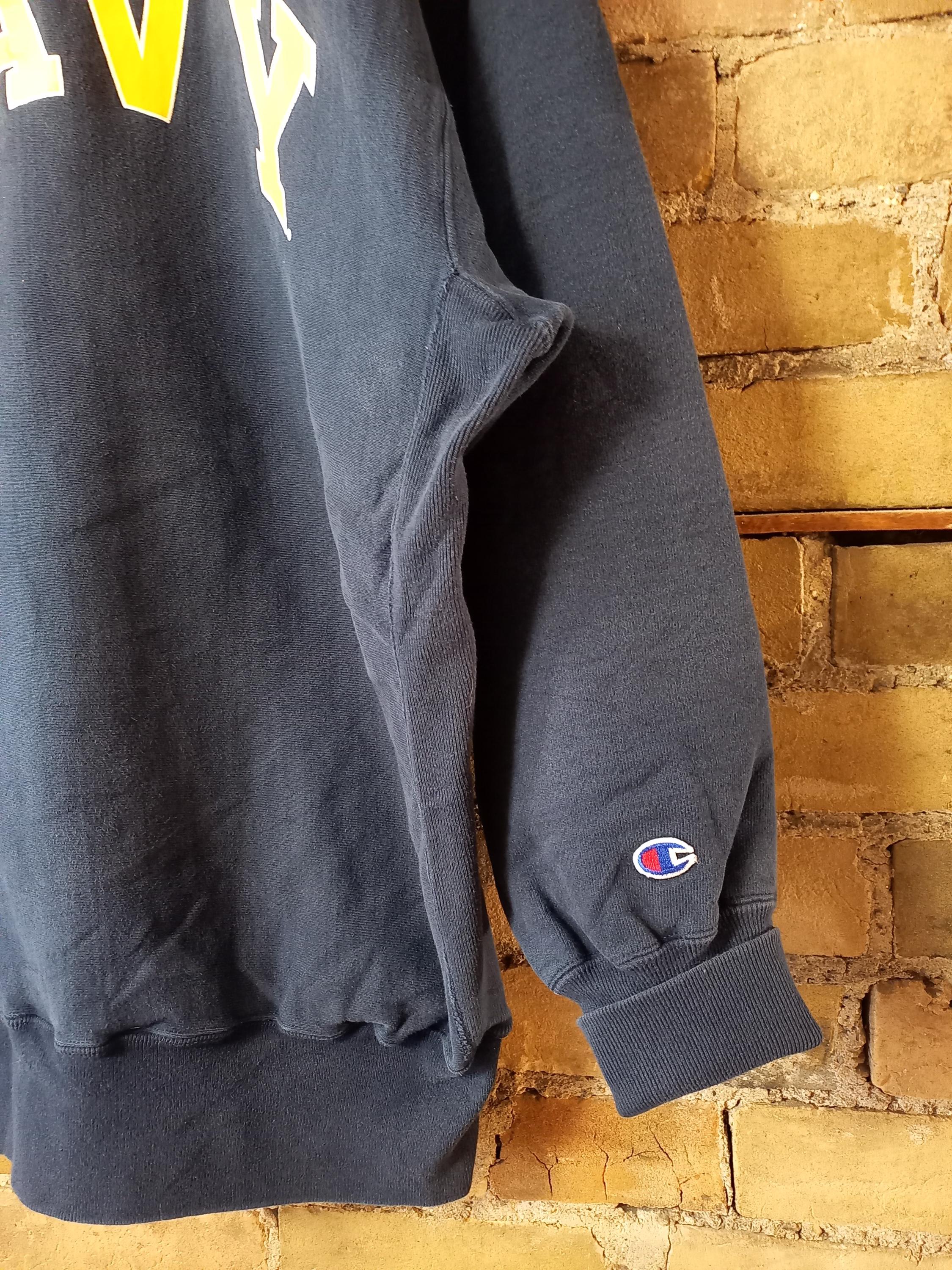Vintage 1980s Champion Reverse Weave Navy Crewneck / USA