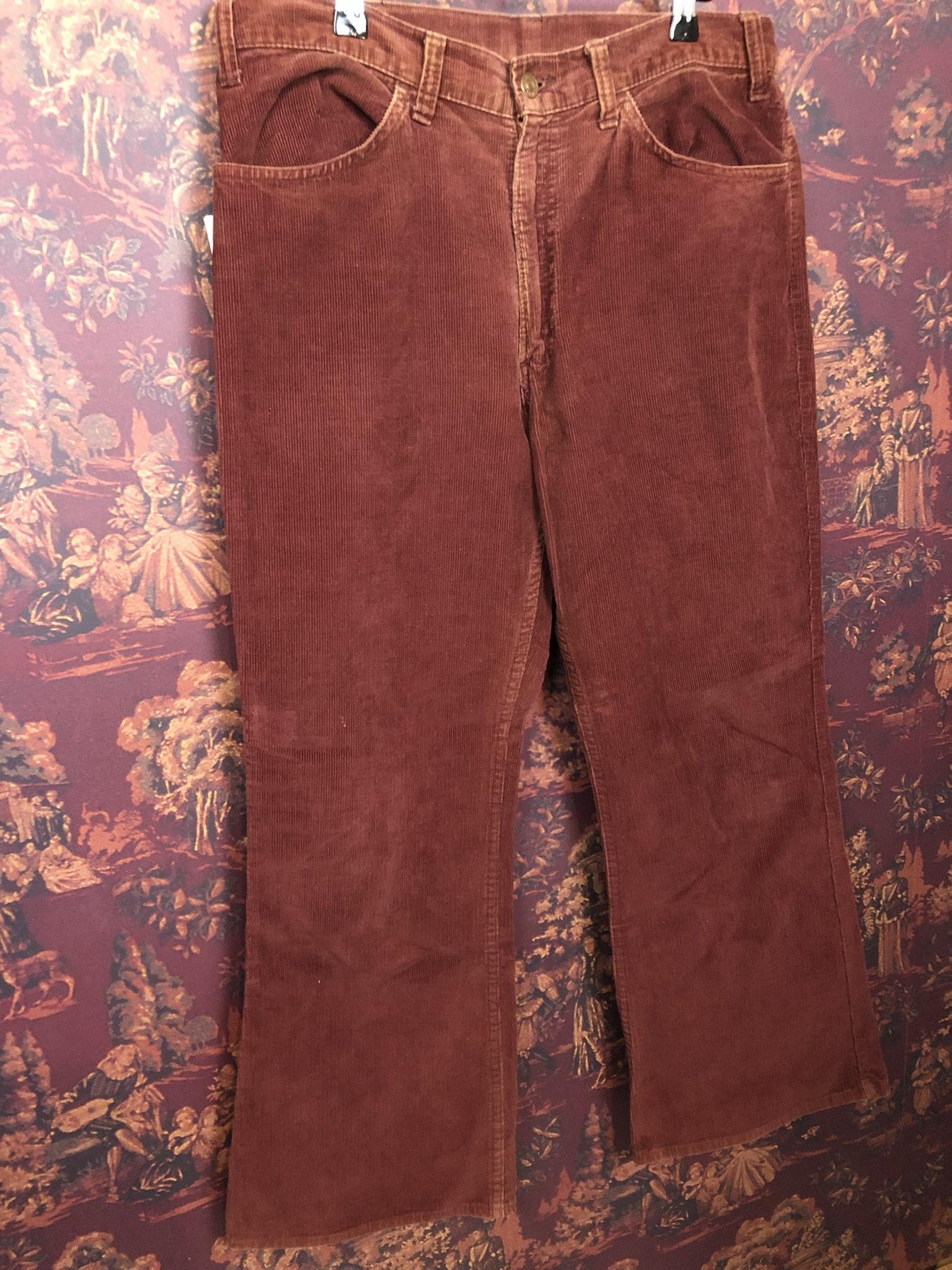 70s~80'S Levi's Flare Cut Corduroy Pants Men's W30 Vintage / eaa390778