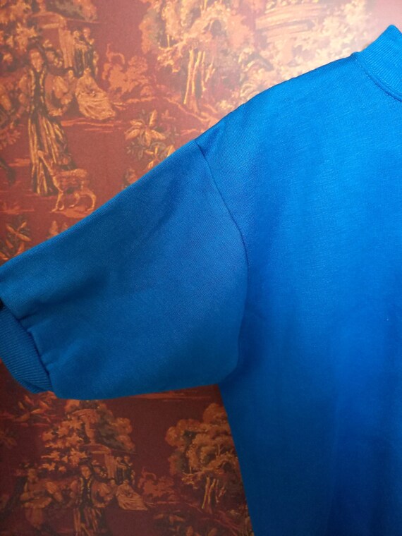 トップス 60's PENNEY'S vintage sweat Vintage 1960s Blank Short Sleeve Penney's Sweatshirt Blue