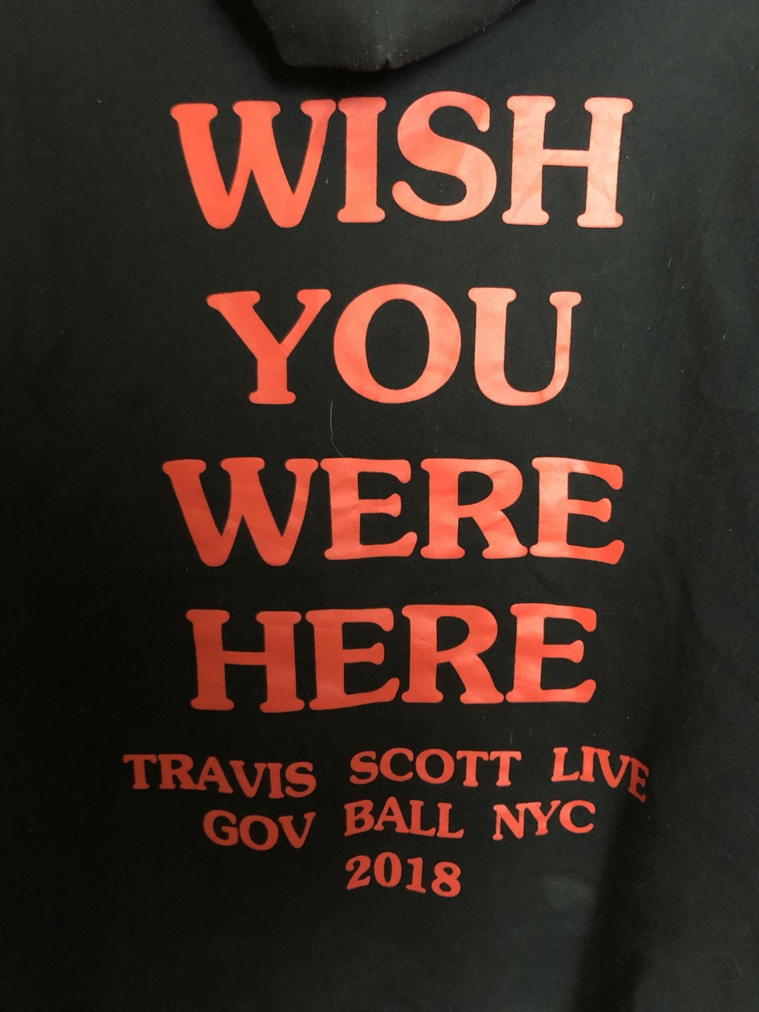 Travis Scott Astroworld 2018 Wish You Were Here Long Sleeve T