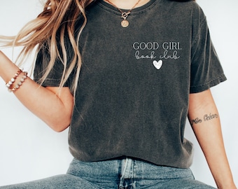 Koszulka Good Girl Book Club Buy Me Books Koszulka Romance Reader Koszulka Bookish Apparel Koszulka Spicy Reader Koszulka Book Club Koszulka Smutty Romance