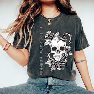 Villains Do It Better Shirt Villain Era Dark Romance Shirt Book Boyfriend Shirt Funny Reading Shirt Reading Top Bookish Apparel Morally Gray