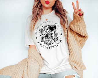 STFUATTDLAGG Shirt Bookish Apparel Spicy Books Shirt Smut Booktok Reader Merch Book Lover Shirt Smutty Book Merch Romance Reader Shirt
