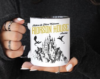 Riorson House Mug, Fourth Wing Coffee Mug, Iron Flame Coffee Mug, Bookish Mug, Bookish Merch, Fourth Wing Merch, Xaden Riorson House