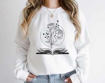 Book Sweatshirt, Book lover, Book merch, Booktok, Keep reading, Book girlie