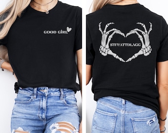 グッドガール T シャツ、STFUATTDLAGG シャツ、ダーク ロマンス シャツ、モラリー グレイ リーダーズ T シャツ、ピッチ ブラック、ブックトック マーチャンダイズ、ダーク ロマンス リーダーズ シャツ