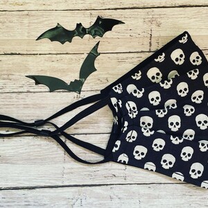 Goth Skulls Adult Face Mask Horror Halloween Everyday
