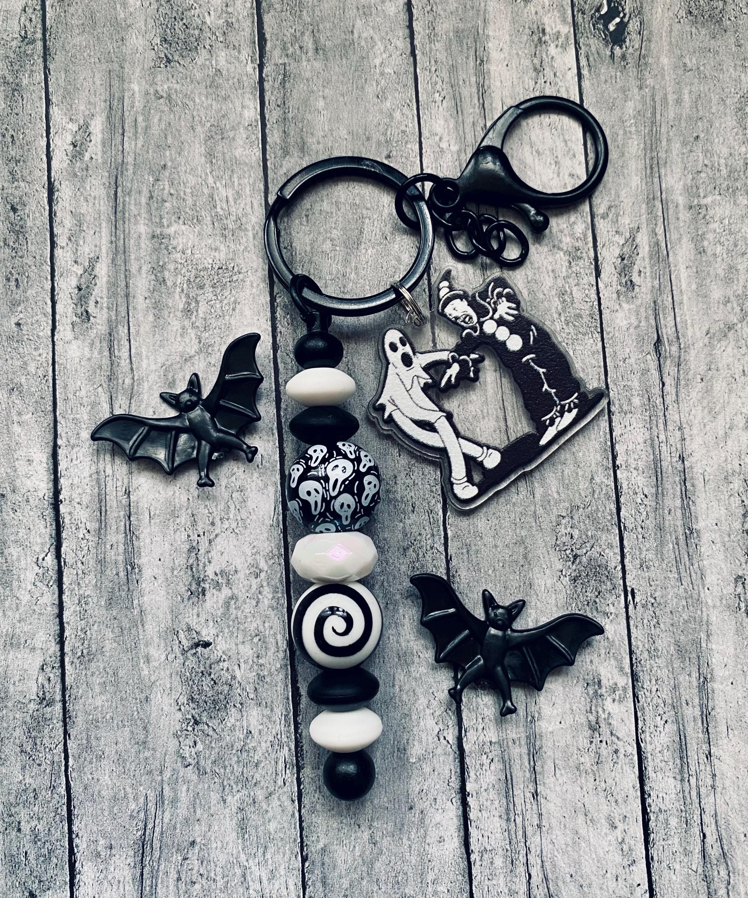 Scare Horror Boo Ghost Clown Keychain Bag Clip Spooky Strange
