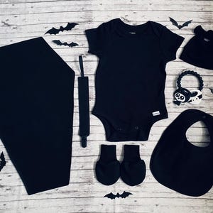 Gothic Goth Midnight Darkness Baby Gift Set Little Horror