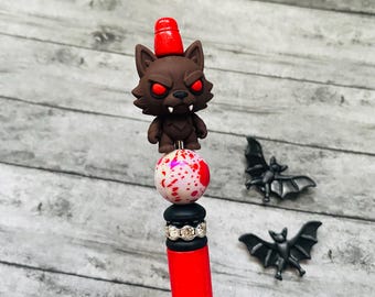 Horror Scare Monster Wolf Writing Pen Gothic Fright Alternative
