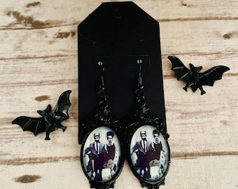 Monster Horror Love Haunt Madness Scare Frankenstein Earrings Gothic Ghoul