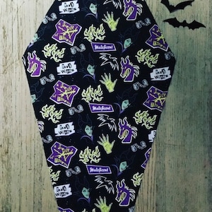 Baby Burp Cloth Dark Wings Queen Coffin Burp Cloth Gothic Spooky Unusual